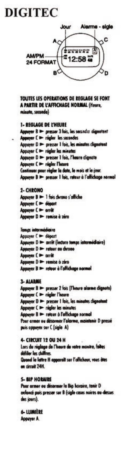 DIGITEC D00190 User Manual