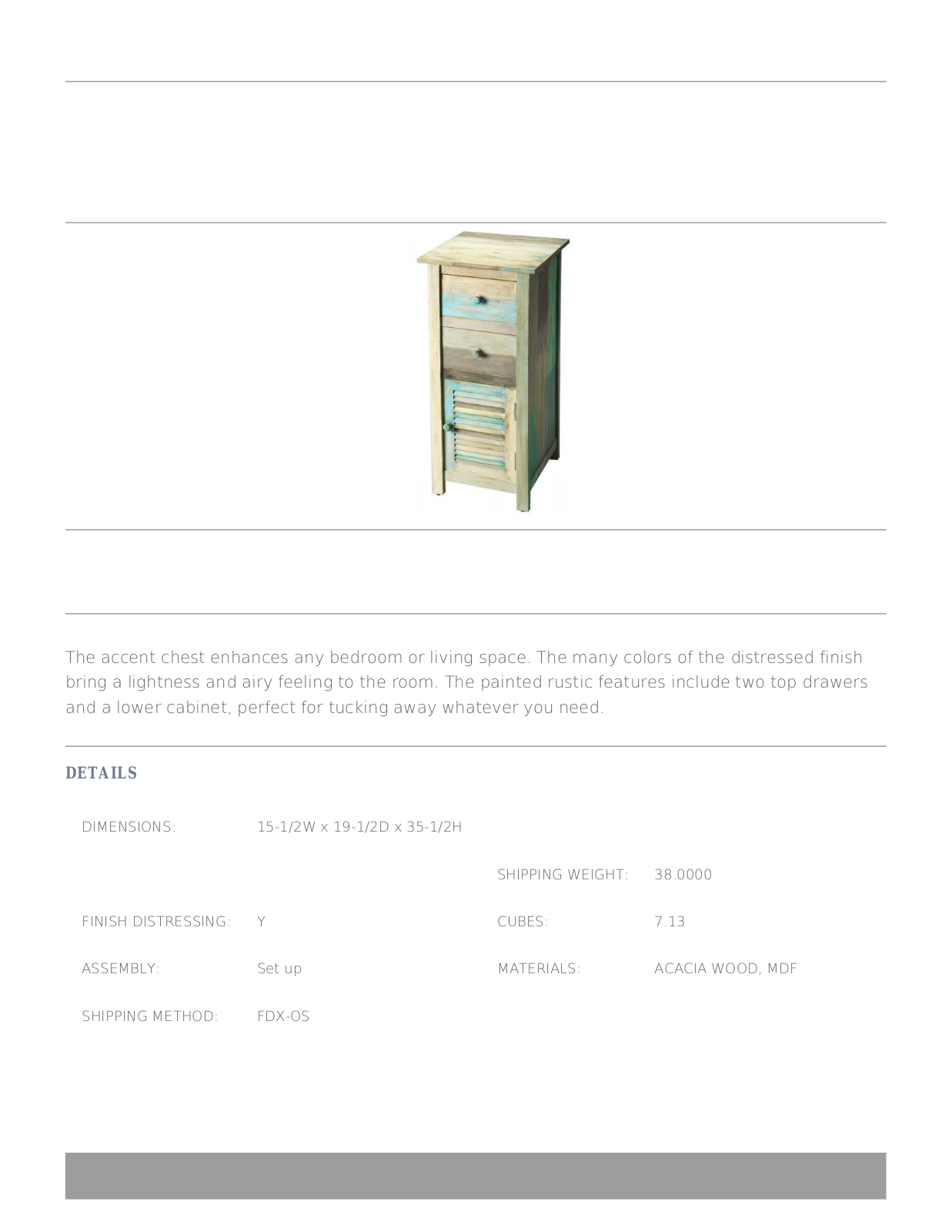 Mistana MTNA1448 Specifications - ManualMachine.com