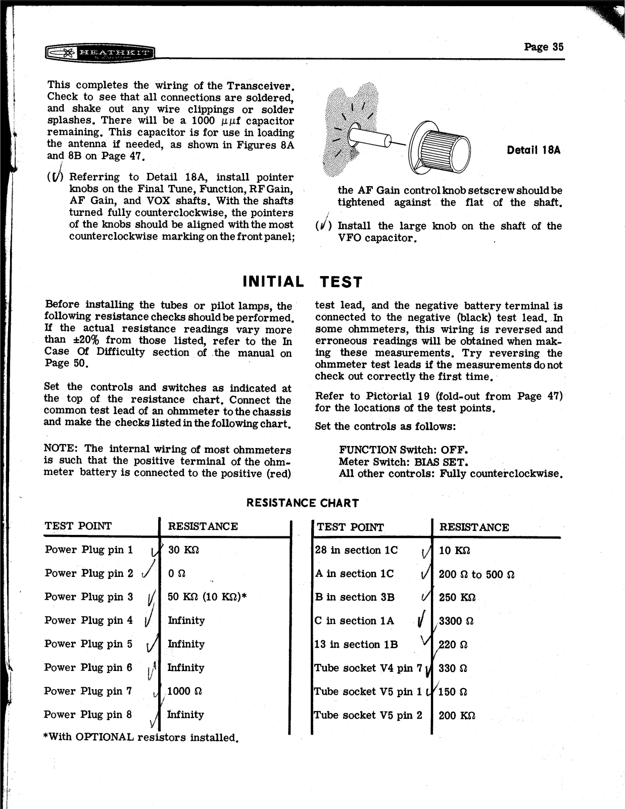 HEATHKIT HW-12a User Manual (PAGE 35)