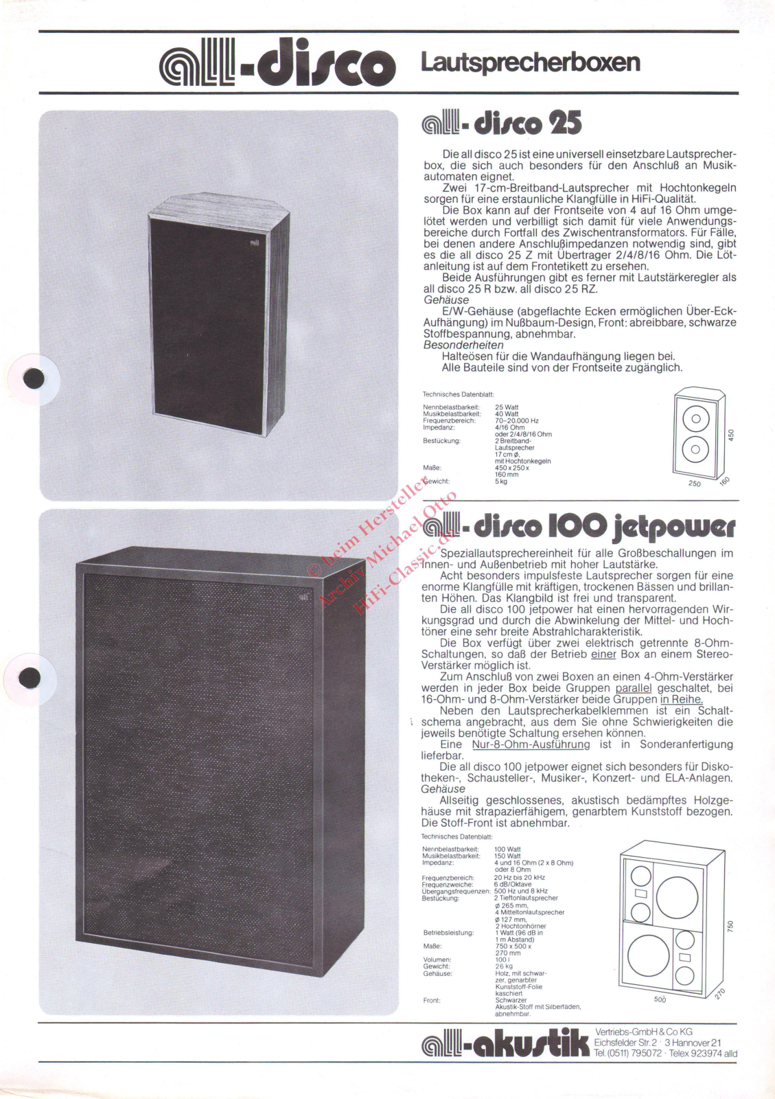 All-Akustik disco 25, disco 100 User guide - ManualMachine.com