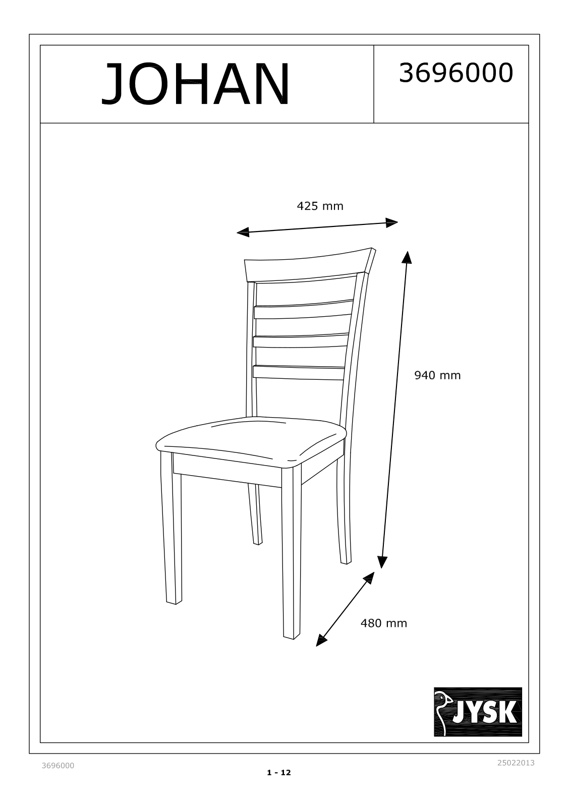 JYSK Johan User Manual