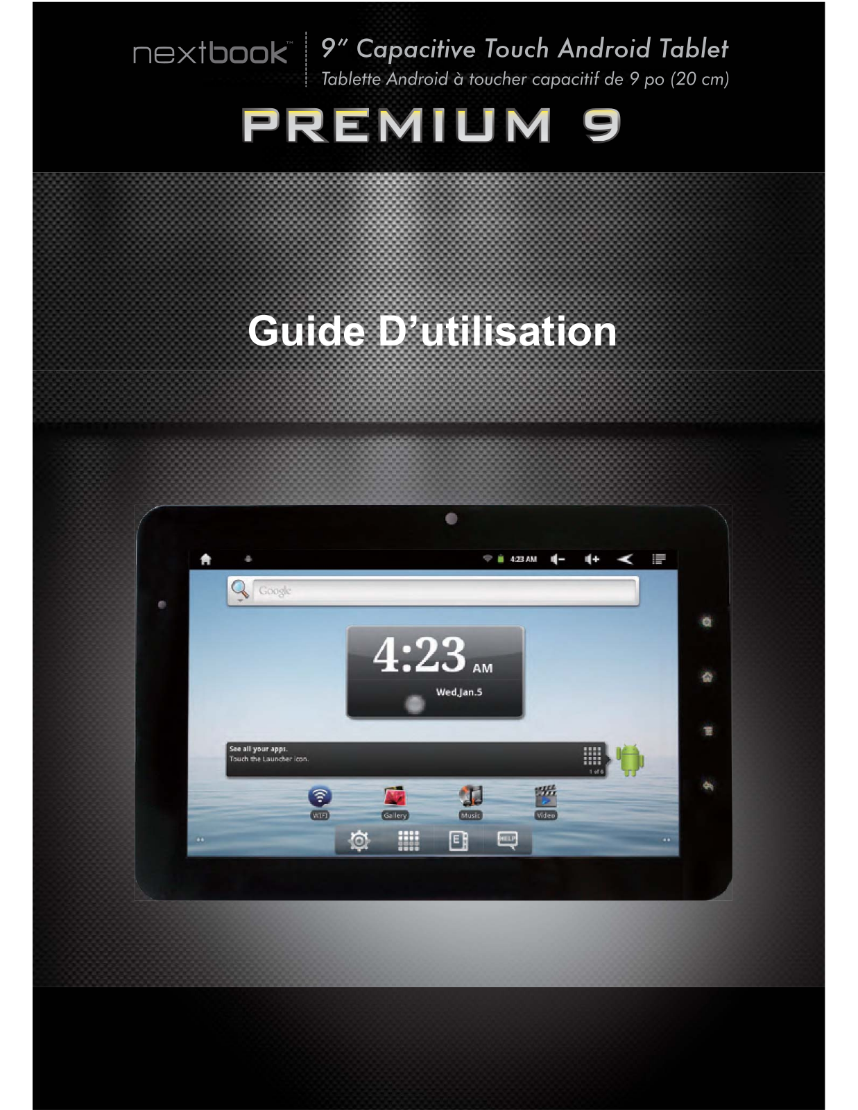 NEXTBOOK Premium 9 Guide d'utilisation