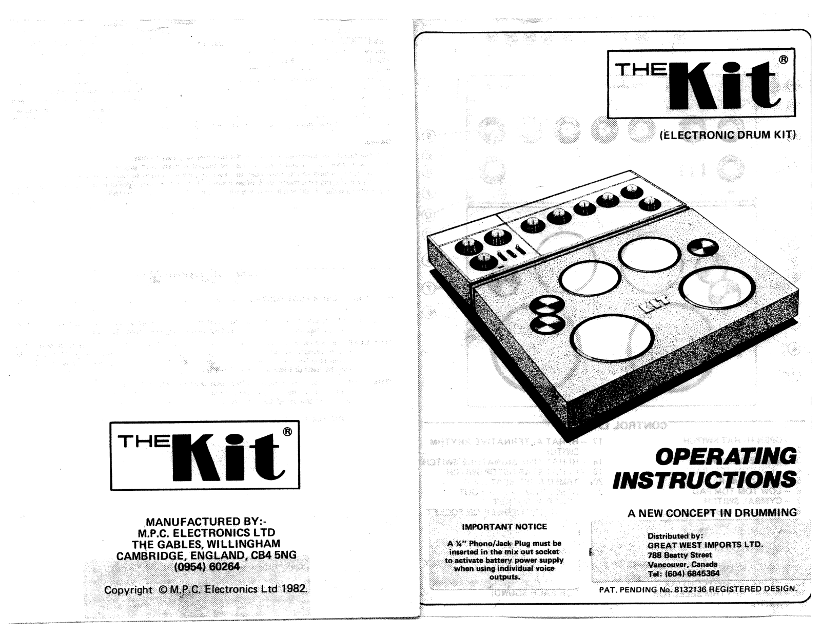 Mpc electronics THE KIT operating Manual