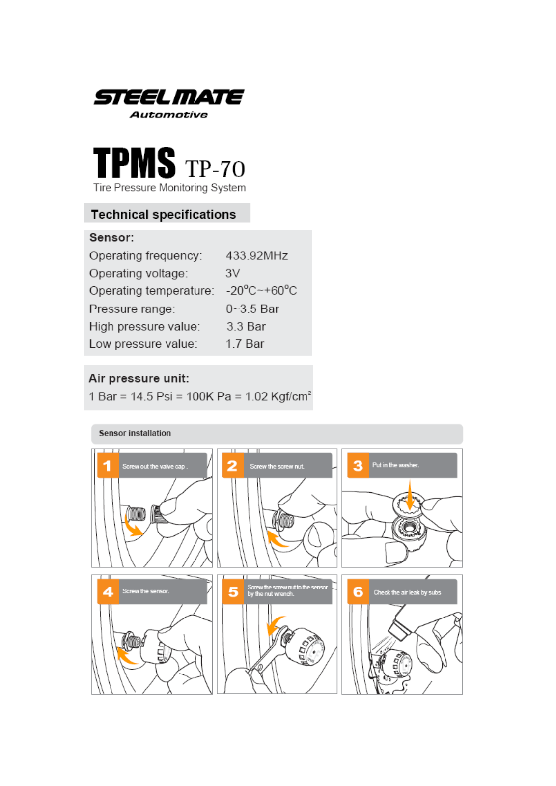 STEELMATE BSE083 User Manual