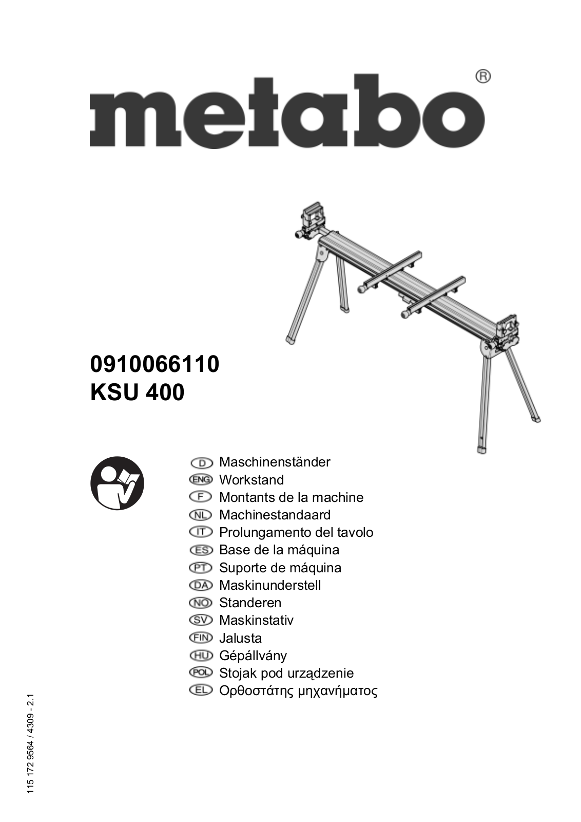 Metabo 0910066110, KSU 400 User guide - ManualMachine.com