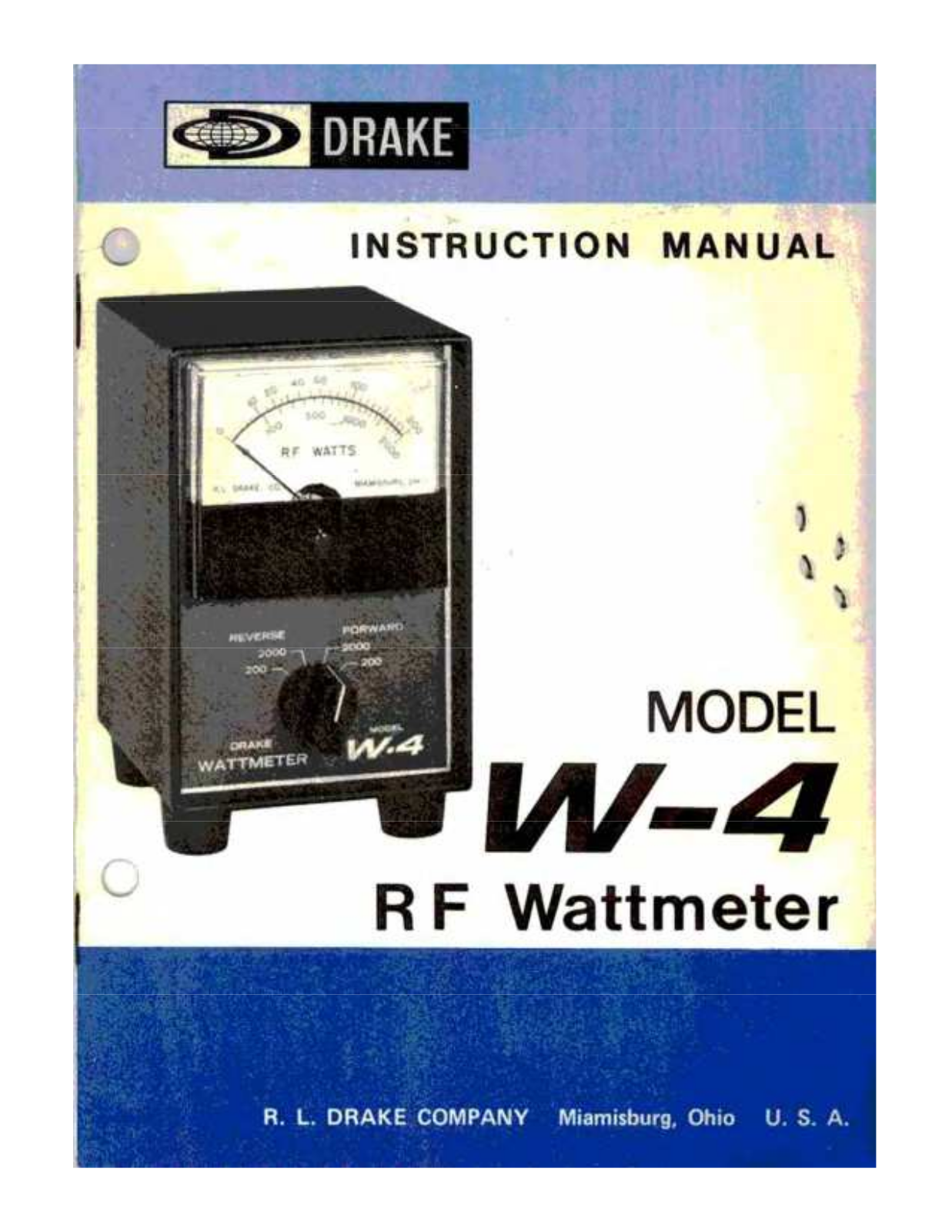 DRAKE W-4 User Manual