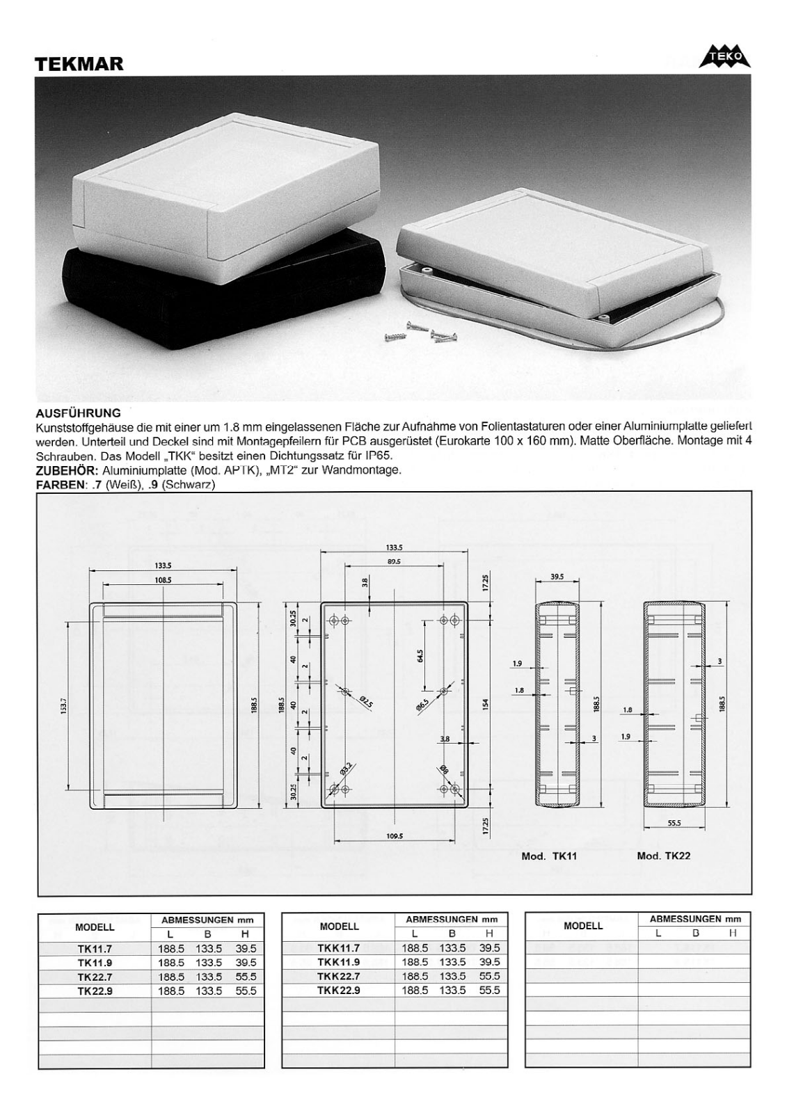 TEKO TK22 Datasheet - ManualMachine.com