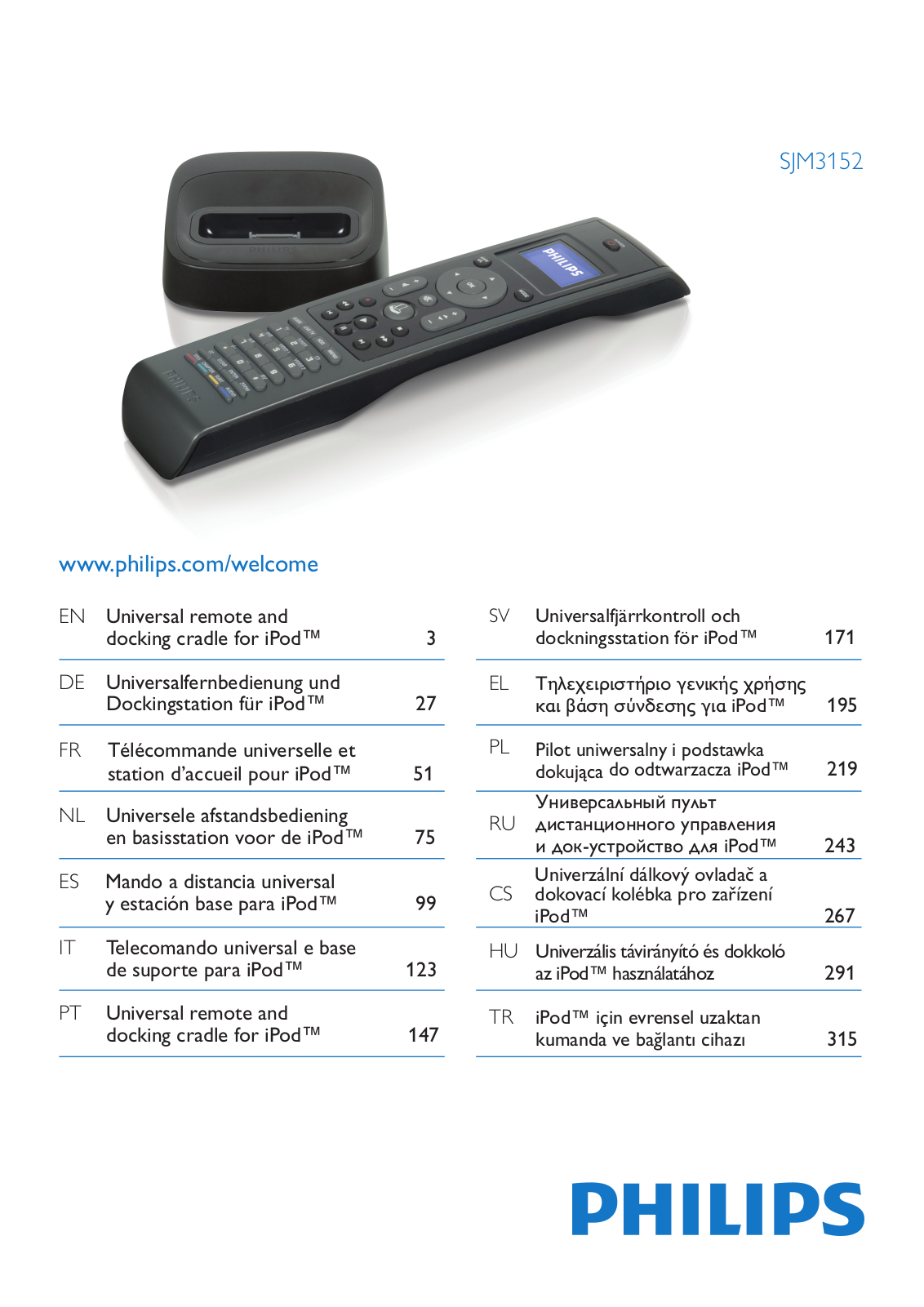 Philips SJM3152-17, SJM3152 User Manual