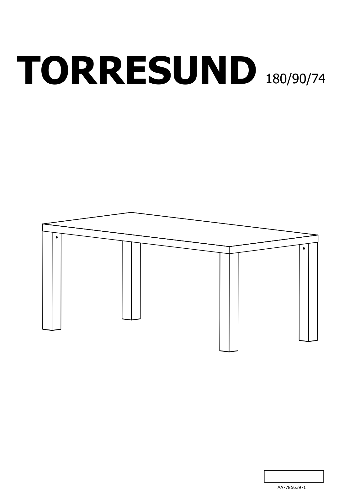 IKEA TORESUND User Manual