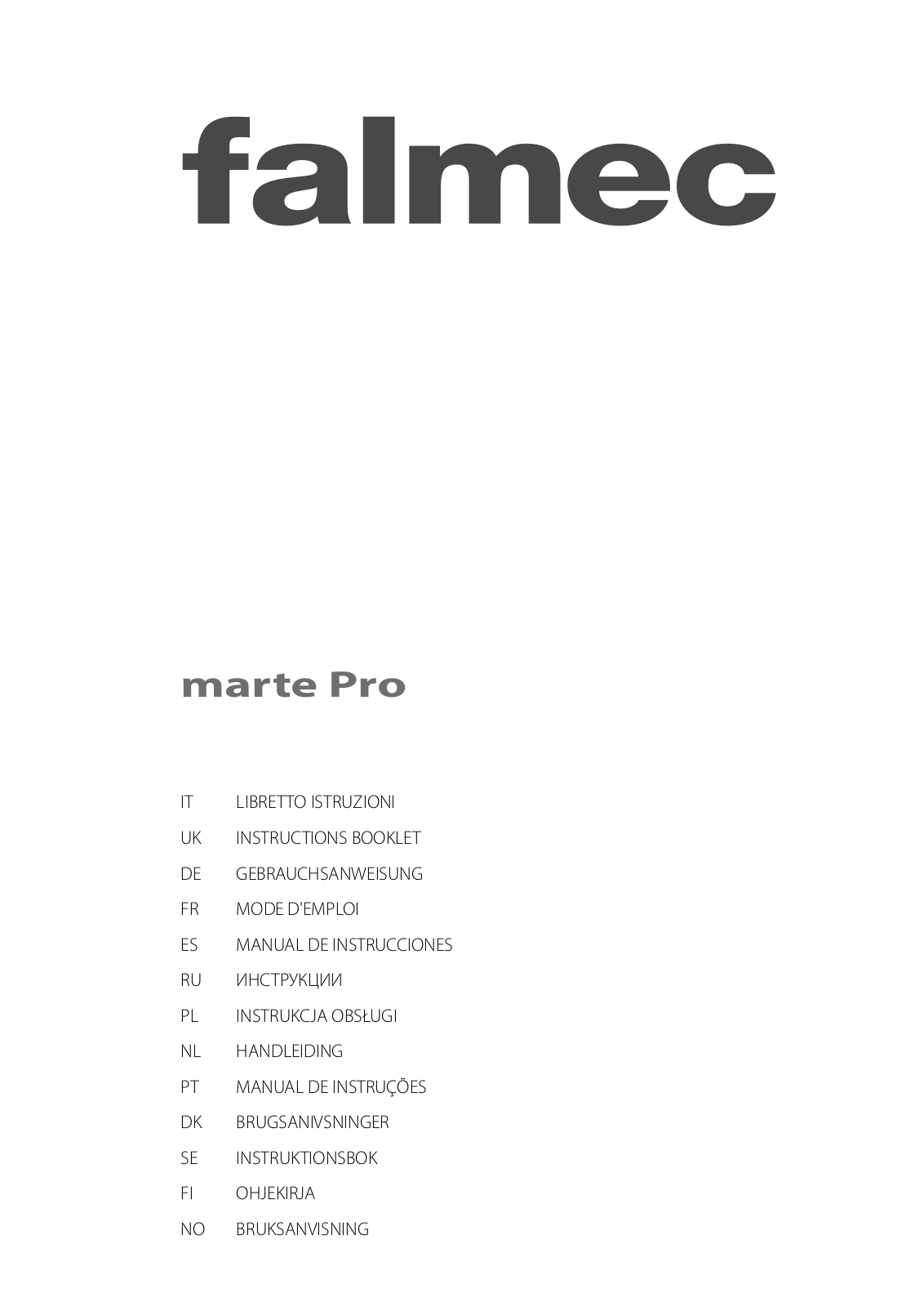 Falmec Marte 120 PRO, Marte 90 PRO User Manual