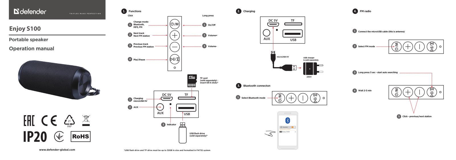 DEFENDER Enjoy S100 User guide - ManualMachine.com