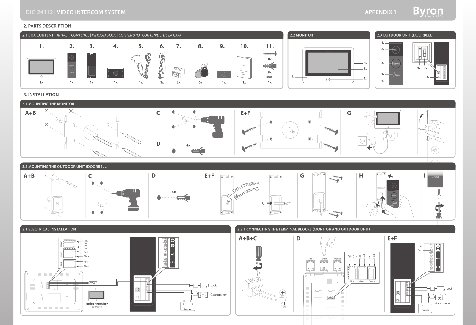 BYRON BYR DIC-24112 Instructions - ManualMachine.com