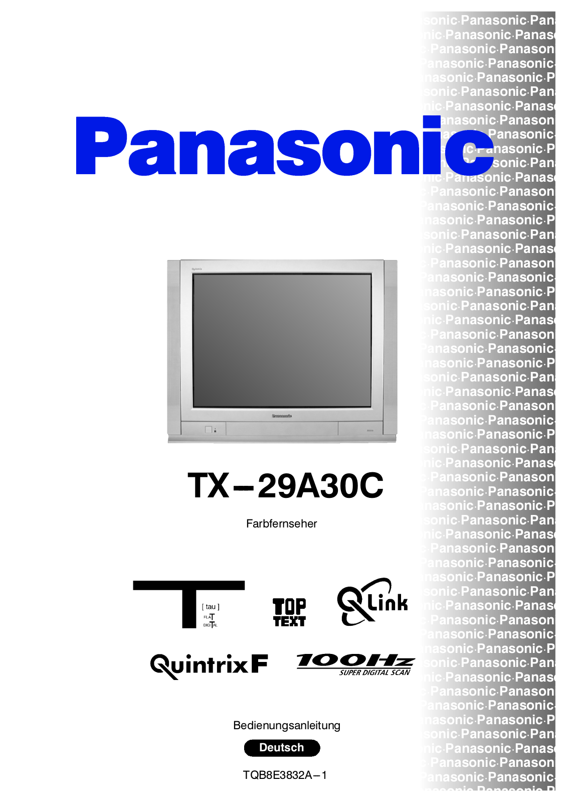 PANASONIC TX-29A30C User Manual