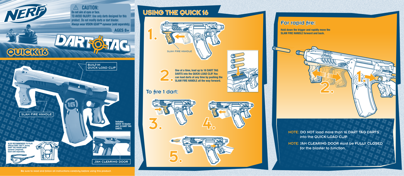 HASBRO Nerf Dart Tag Quick 16 User Manual