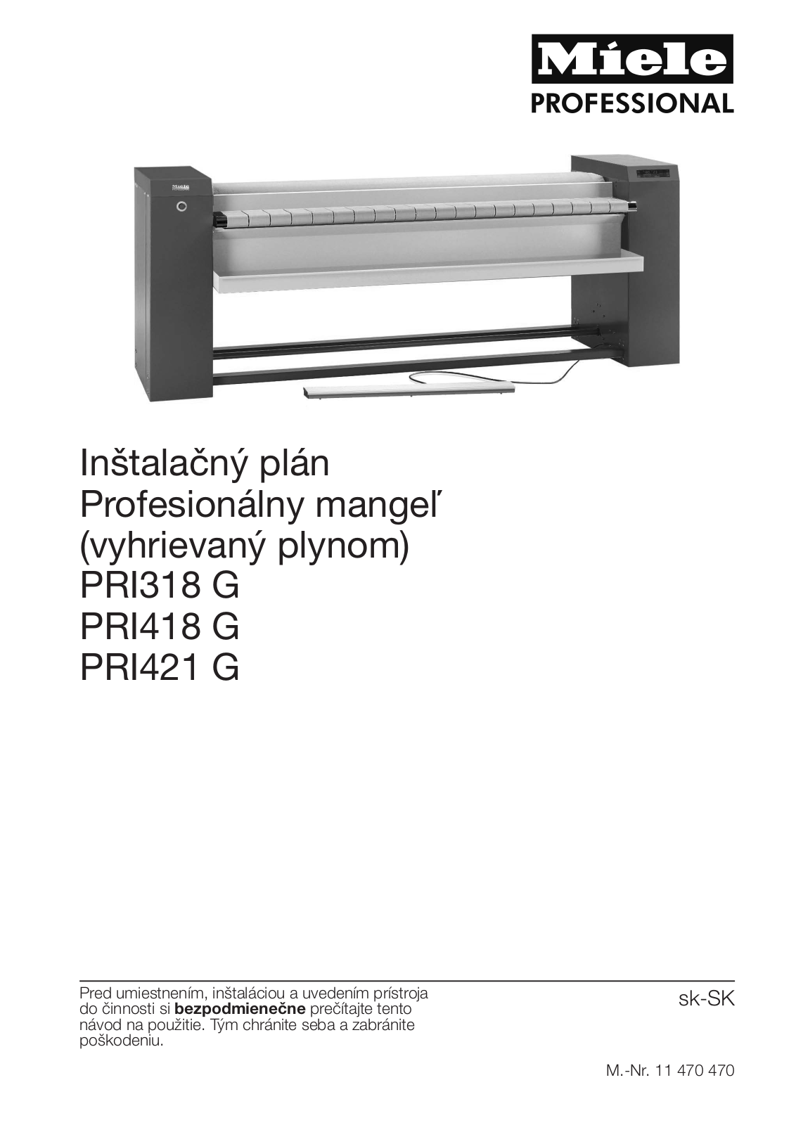 Miele PRI318 G, PRI418 G, PRI421 G Installation diagram