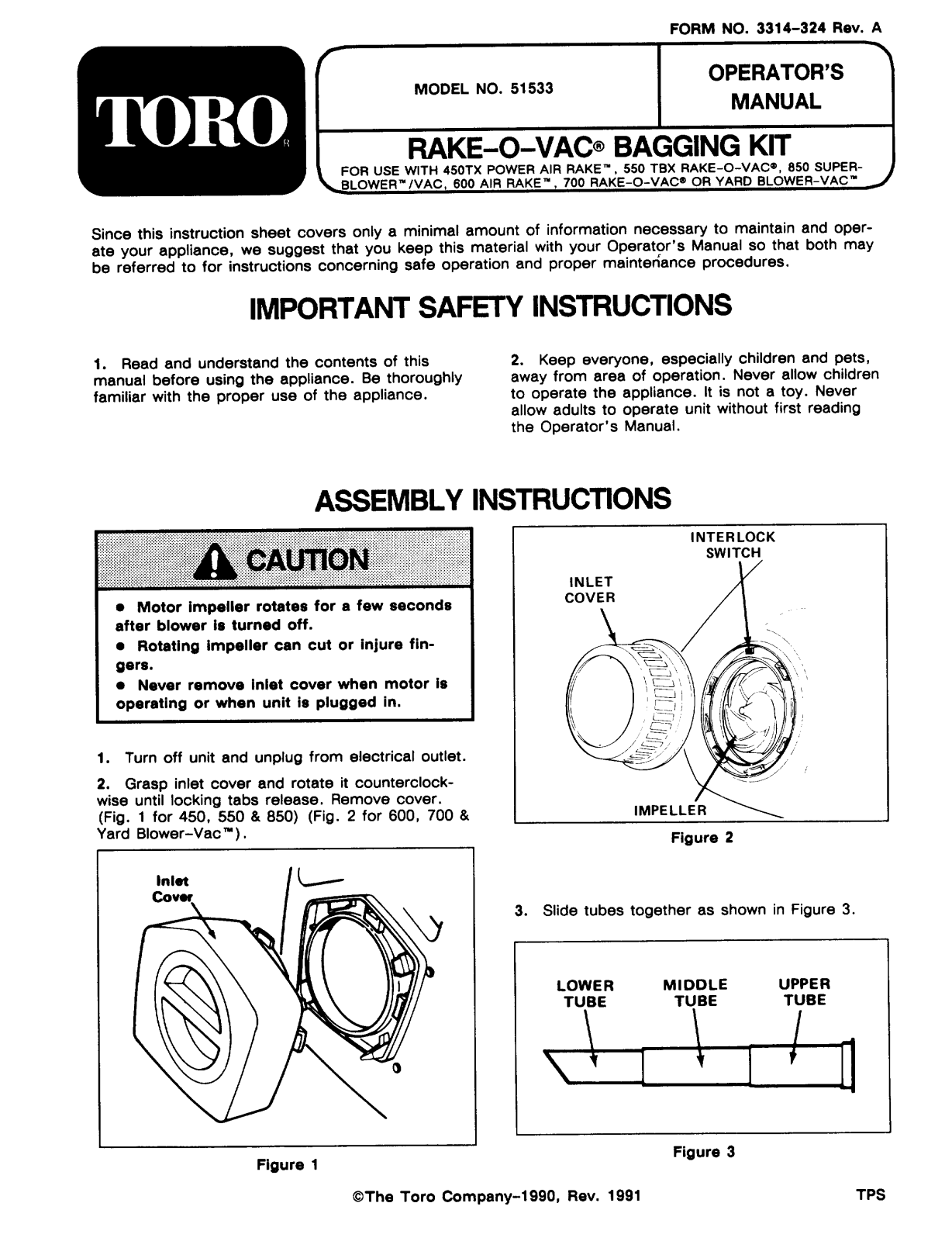 Toro 51533 Operator's Manual