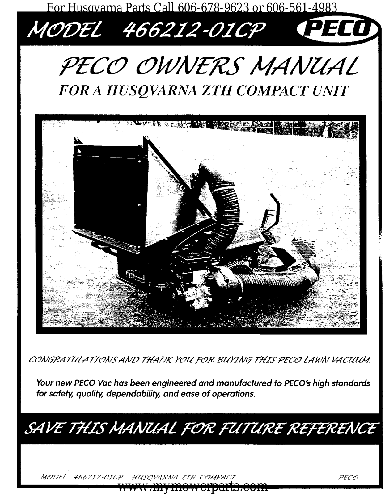 Husqvarna I0007002 Parts Manuals - ManualMachine.com