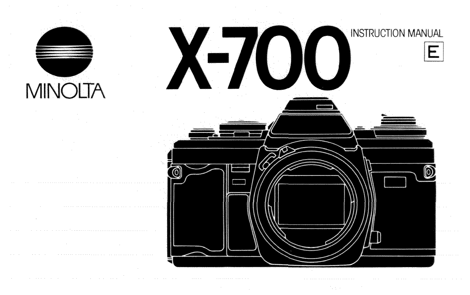 Minolta X-700 User Manual