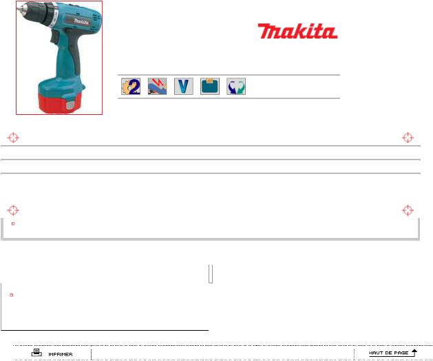 Makita 6280DWAESP TECHNICAL CHARACTERISTICS
