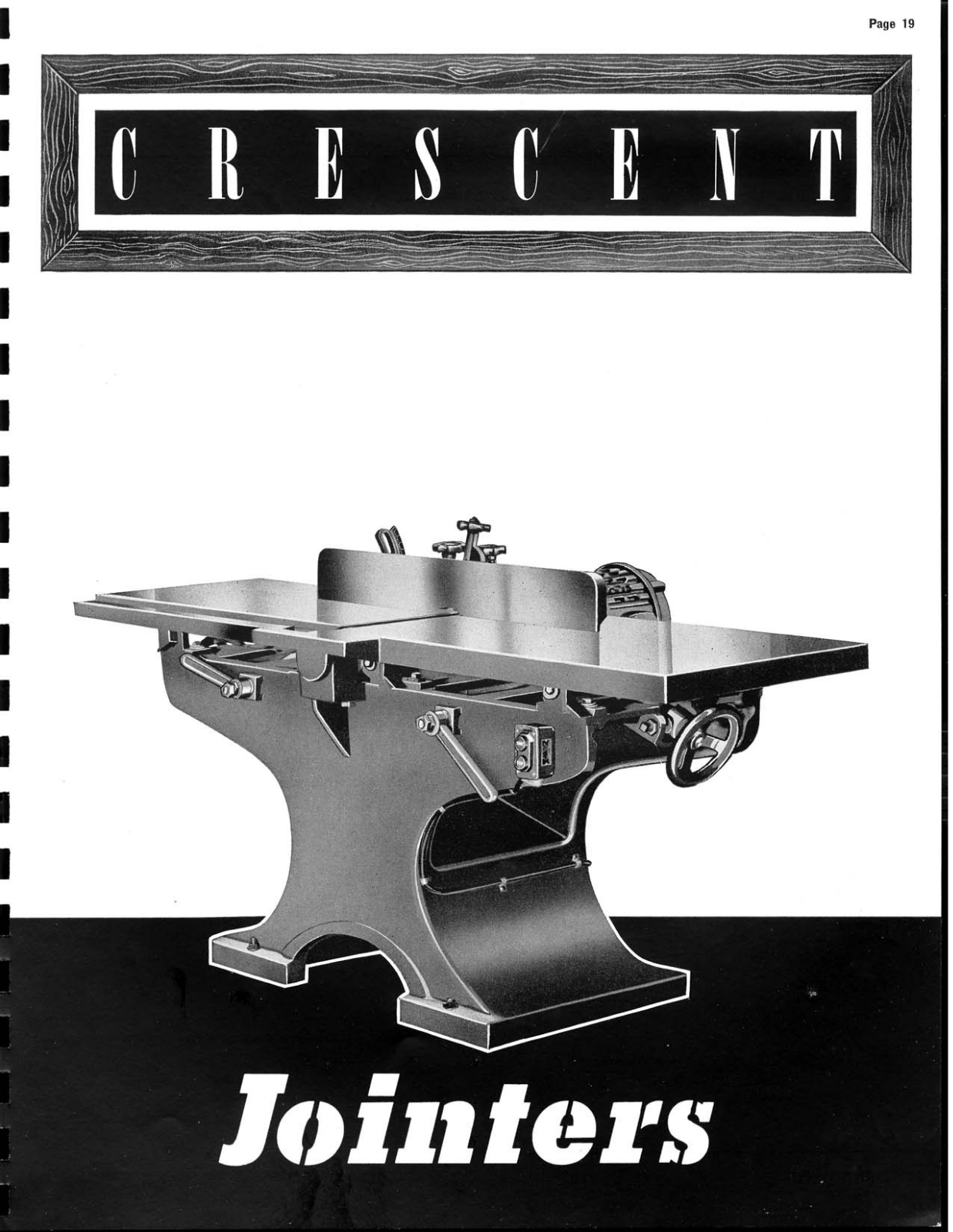 Crescent Machine 1945 - Crescent Jointers Jointers - ManualMachine.com