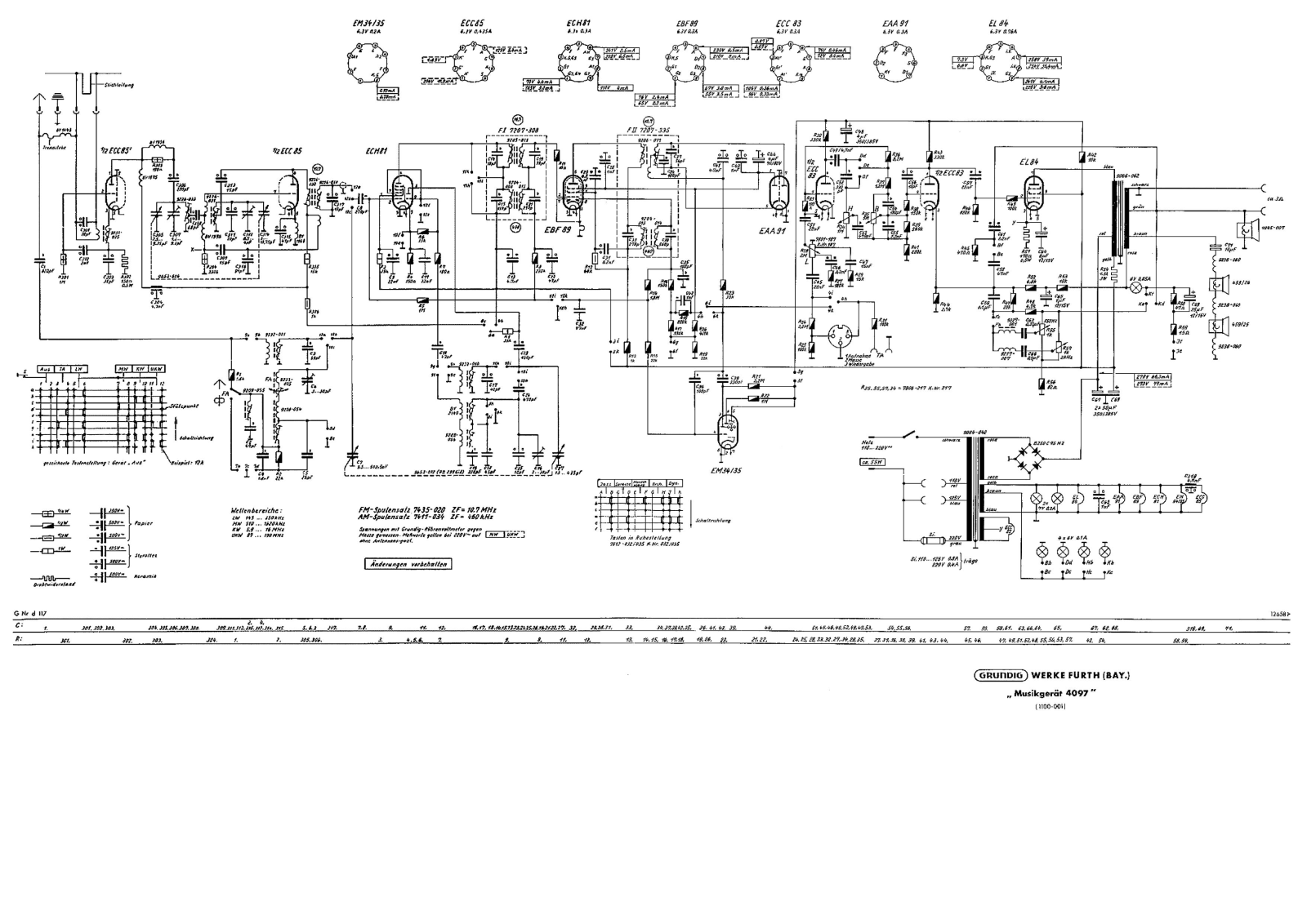 Grundig 4097 Schematic