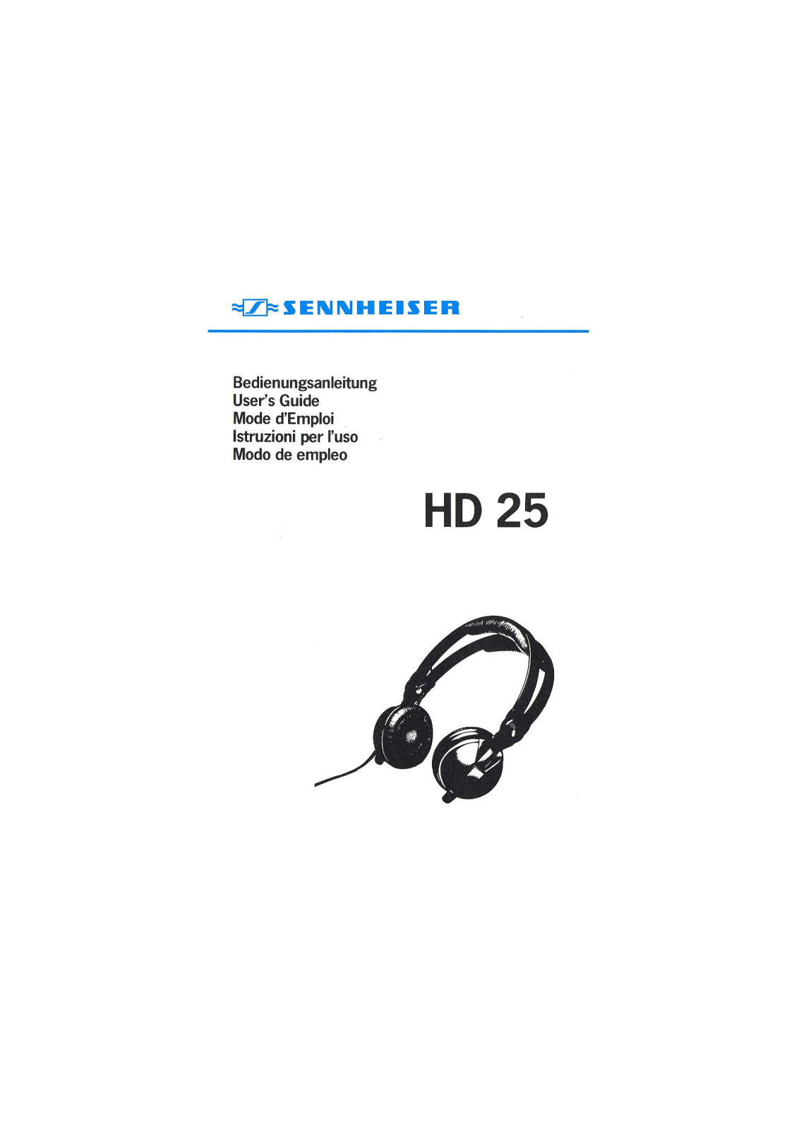 Sennheiser HD 25 User Manual