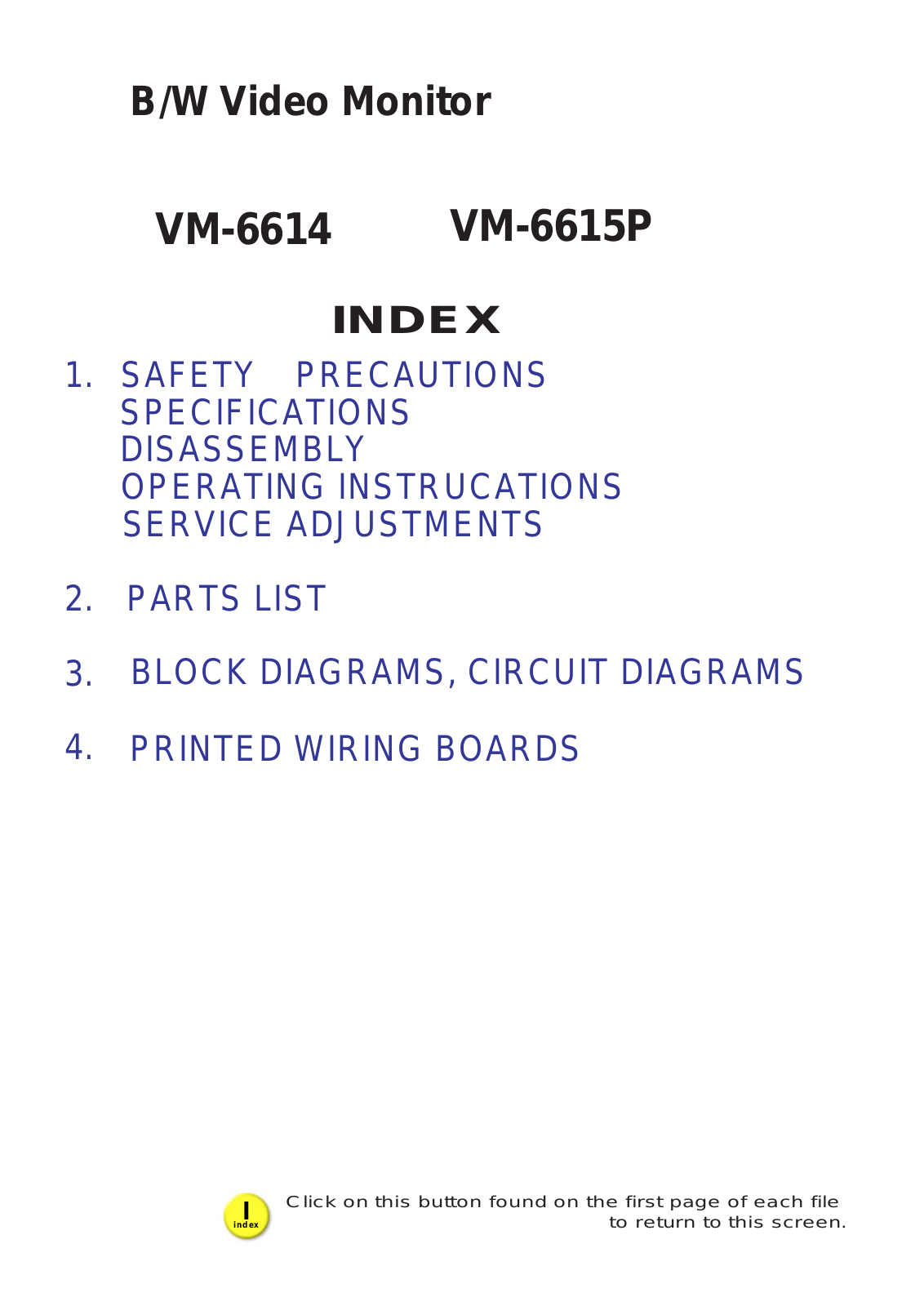 Sanyo VM-6615P, VM-6614 User Manual