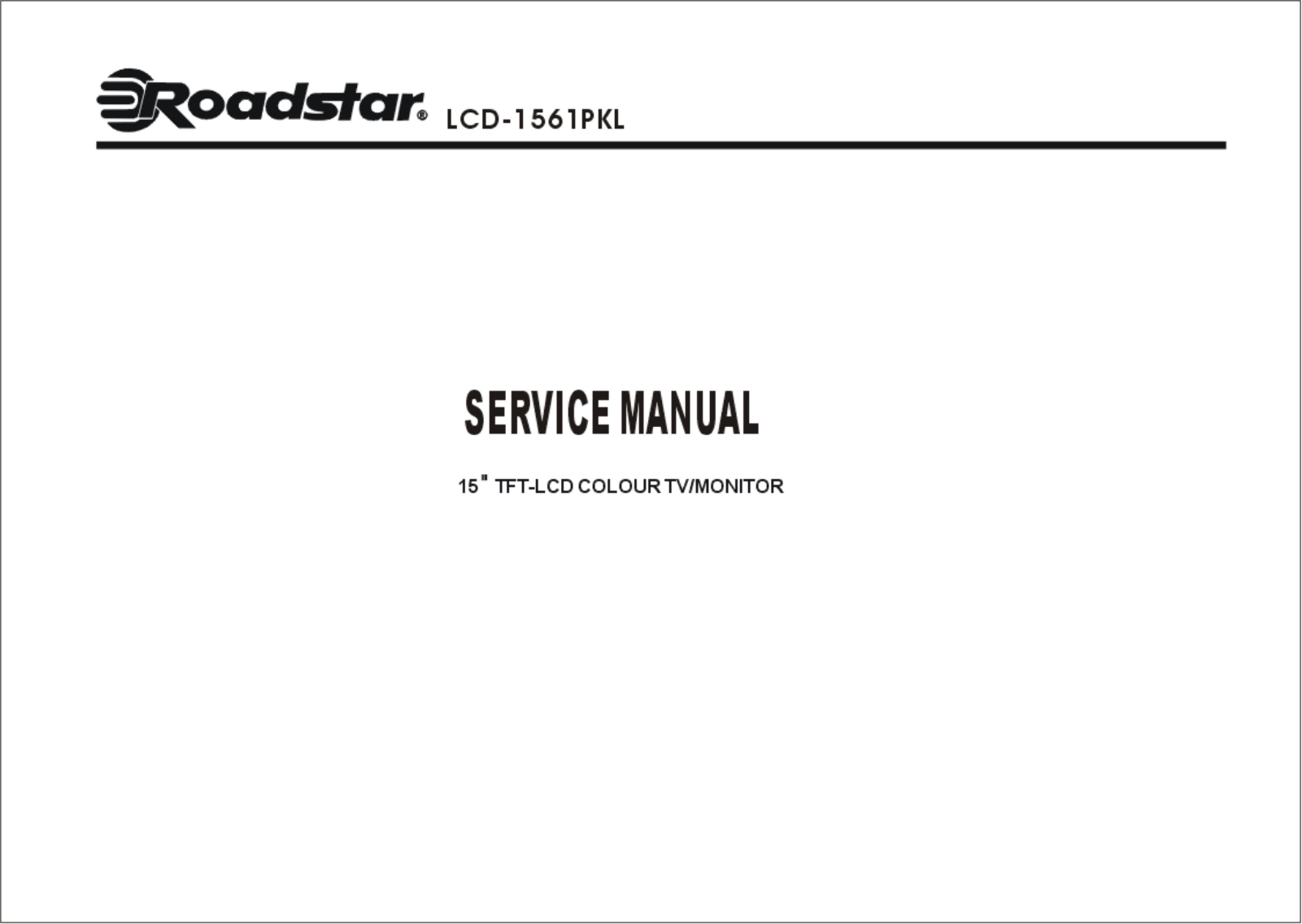 Roadstar LCD-1561PKL Schematic