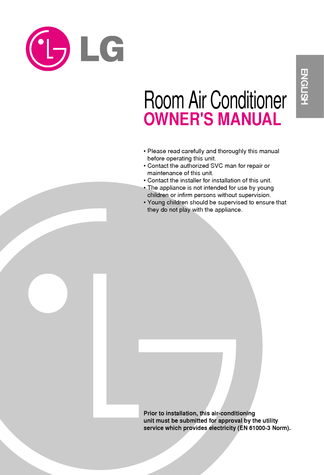 LG LSR12NET-2 User Manual