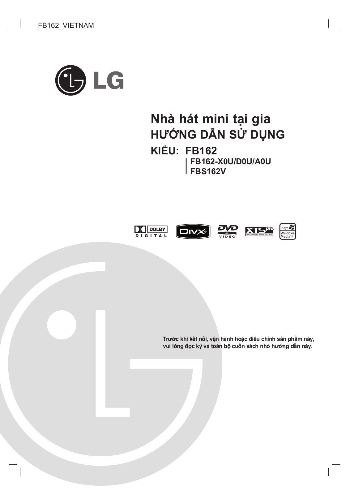 LG FB162-A0U User Guide