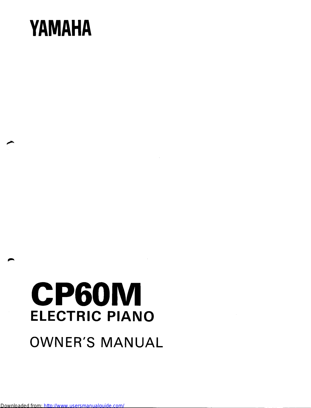 Yamaha Audio CP60M User Manual