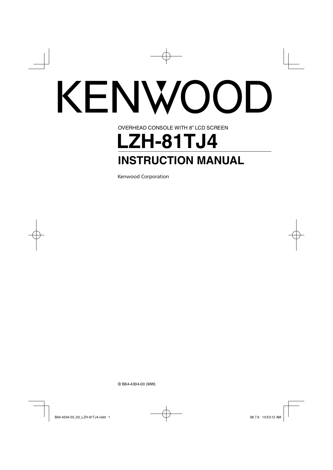 Kenwood LZH-81TJ4 User Manual