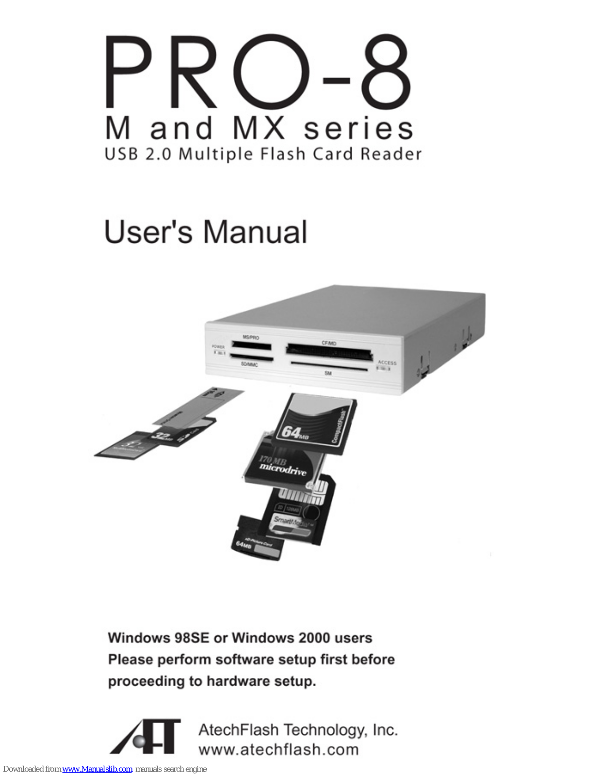 Atech Flash Technology PRO-8M, PRO-8MX, PRO-8 User Manual - ManualMachine.com