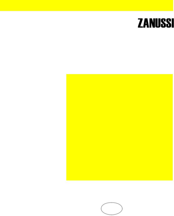 Zanussi ZCG532W User Manual