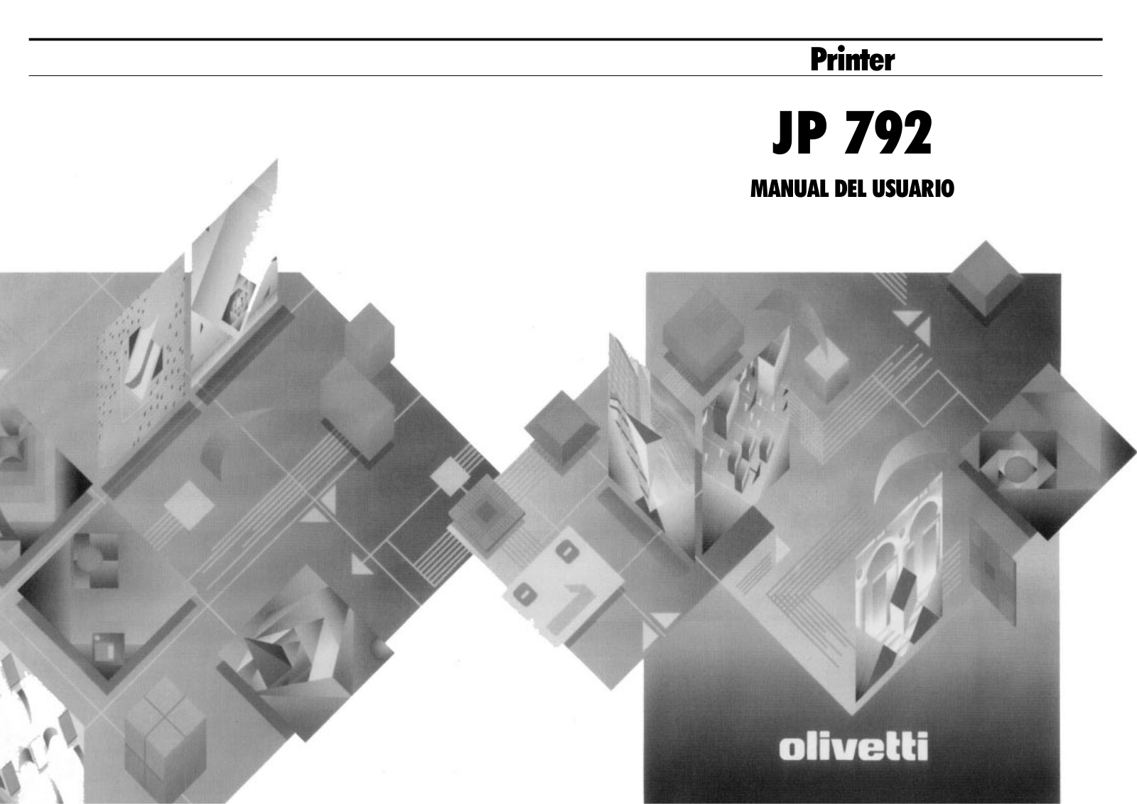 Olivetti JP 792 User Manual