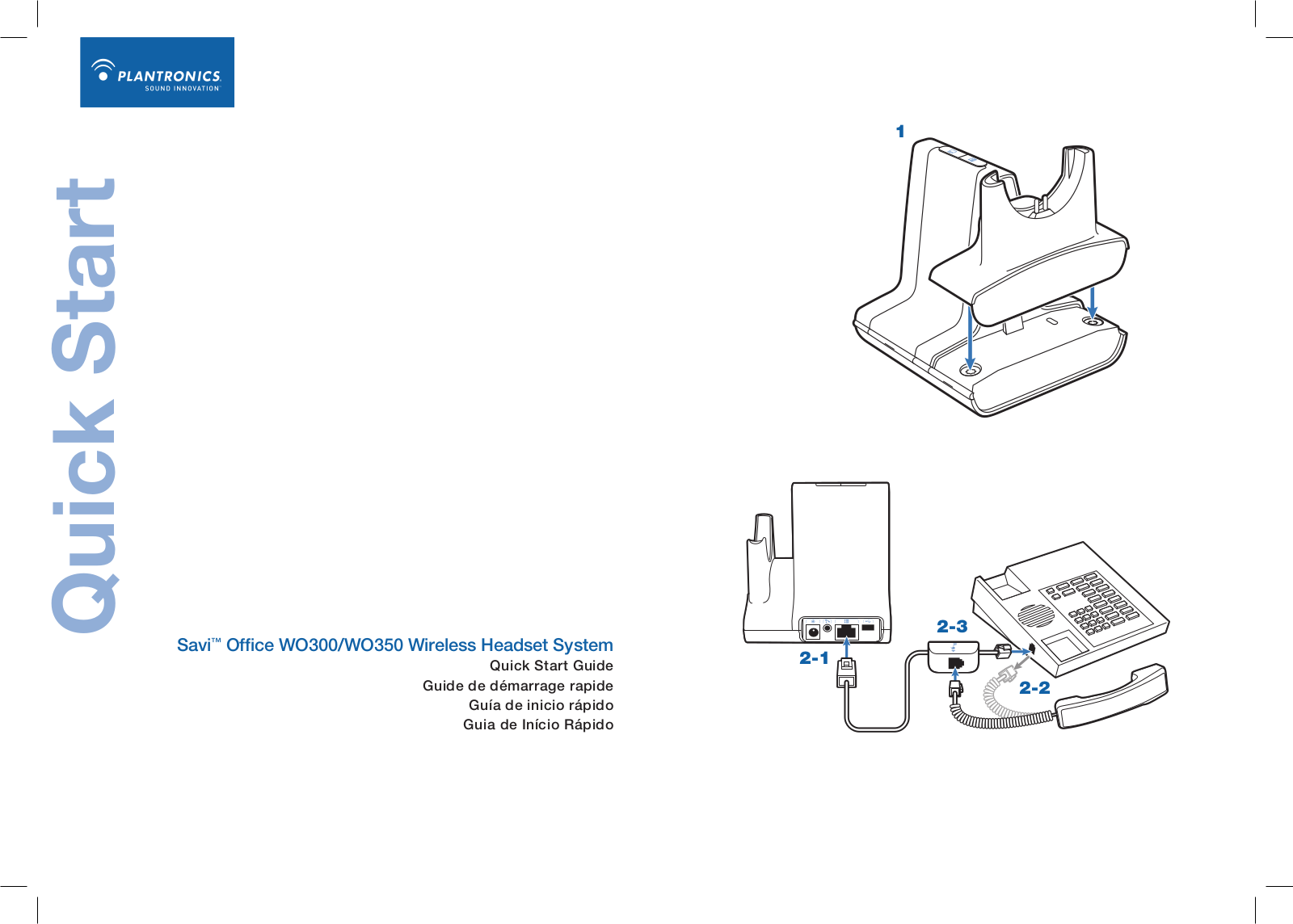 Plantronics WO300, WO350 User Manual