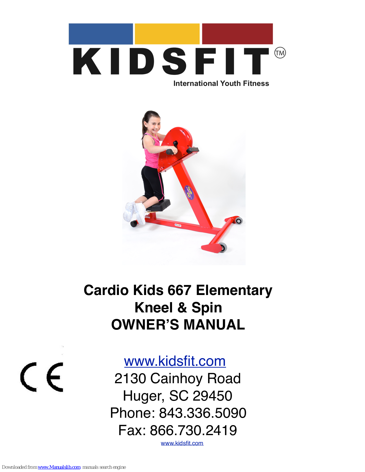 KIDSFIT Cardio Kids 667 Elementary Owner's Manual