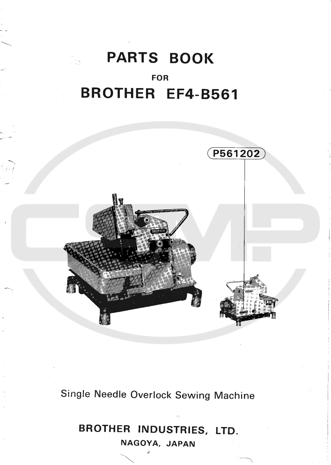 Brother EF4 B561 Parts Book