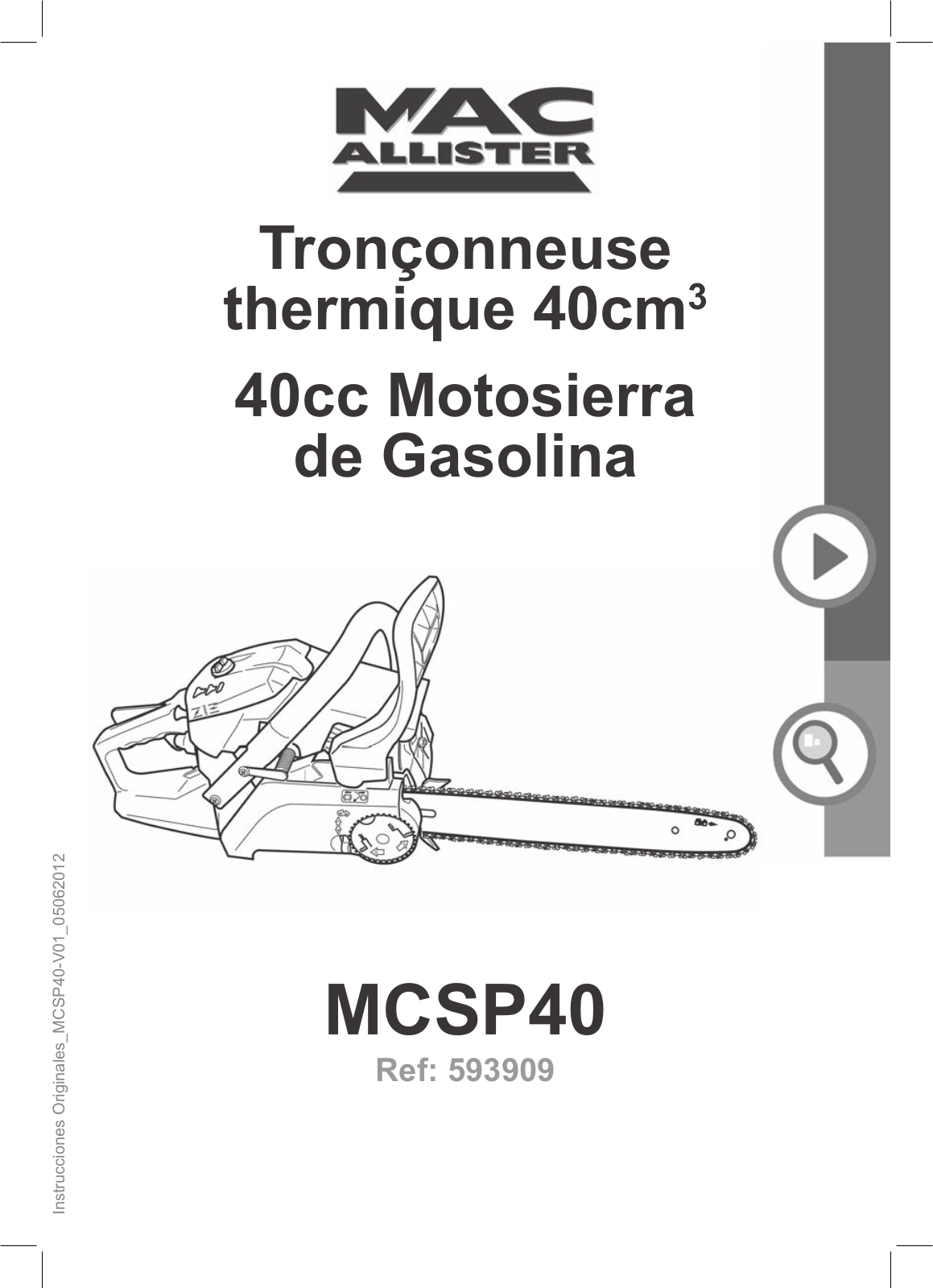 Mac allister MCSP45, MCSP40 User Manual