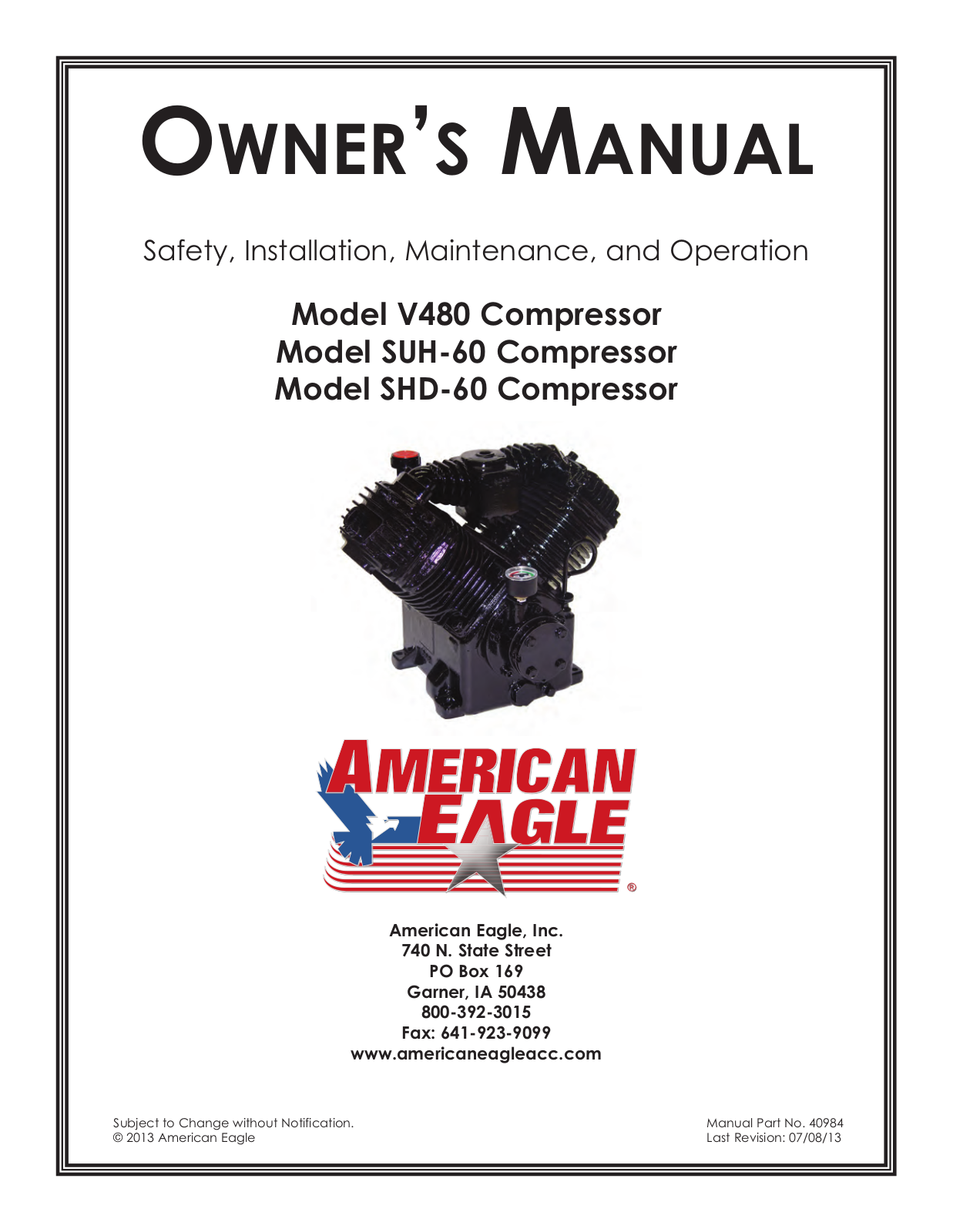 Stellar Industries V480 User Manual