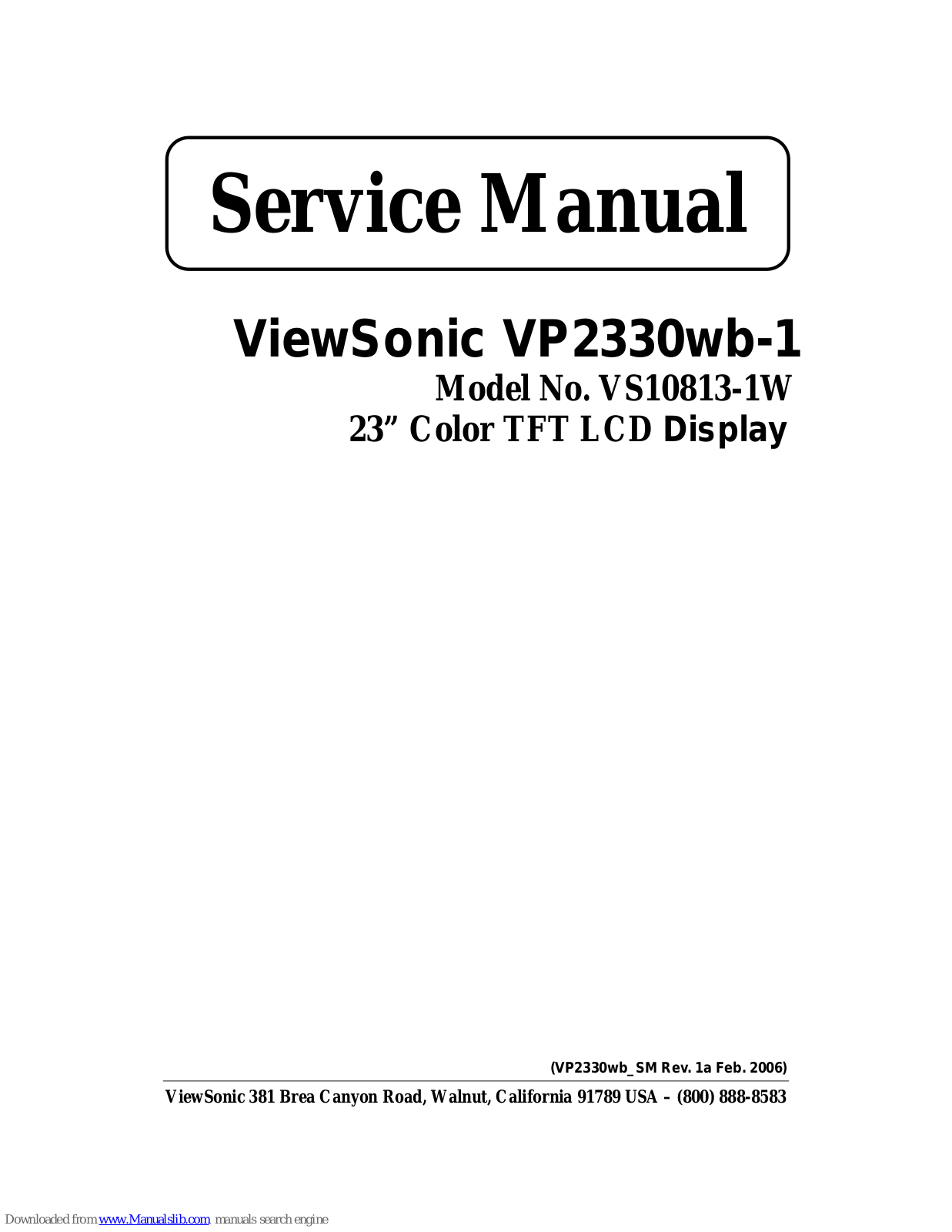 ViewSonic VP2330WB - 23