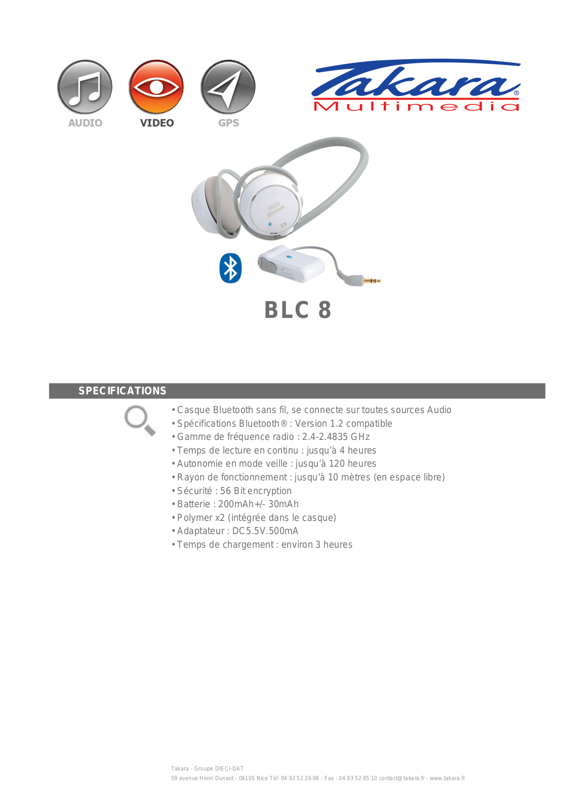 Takara BLC 8 BROCHURE