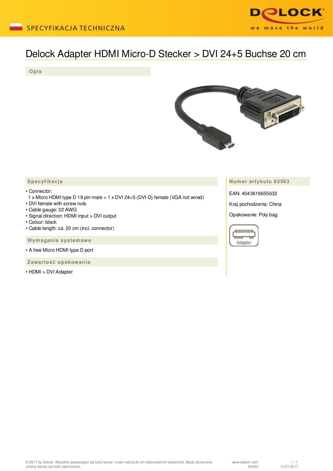 DeLOCK magnetic USB data and charging cable, USB-A to USB 2.0 micro-B-US User Manual