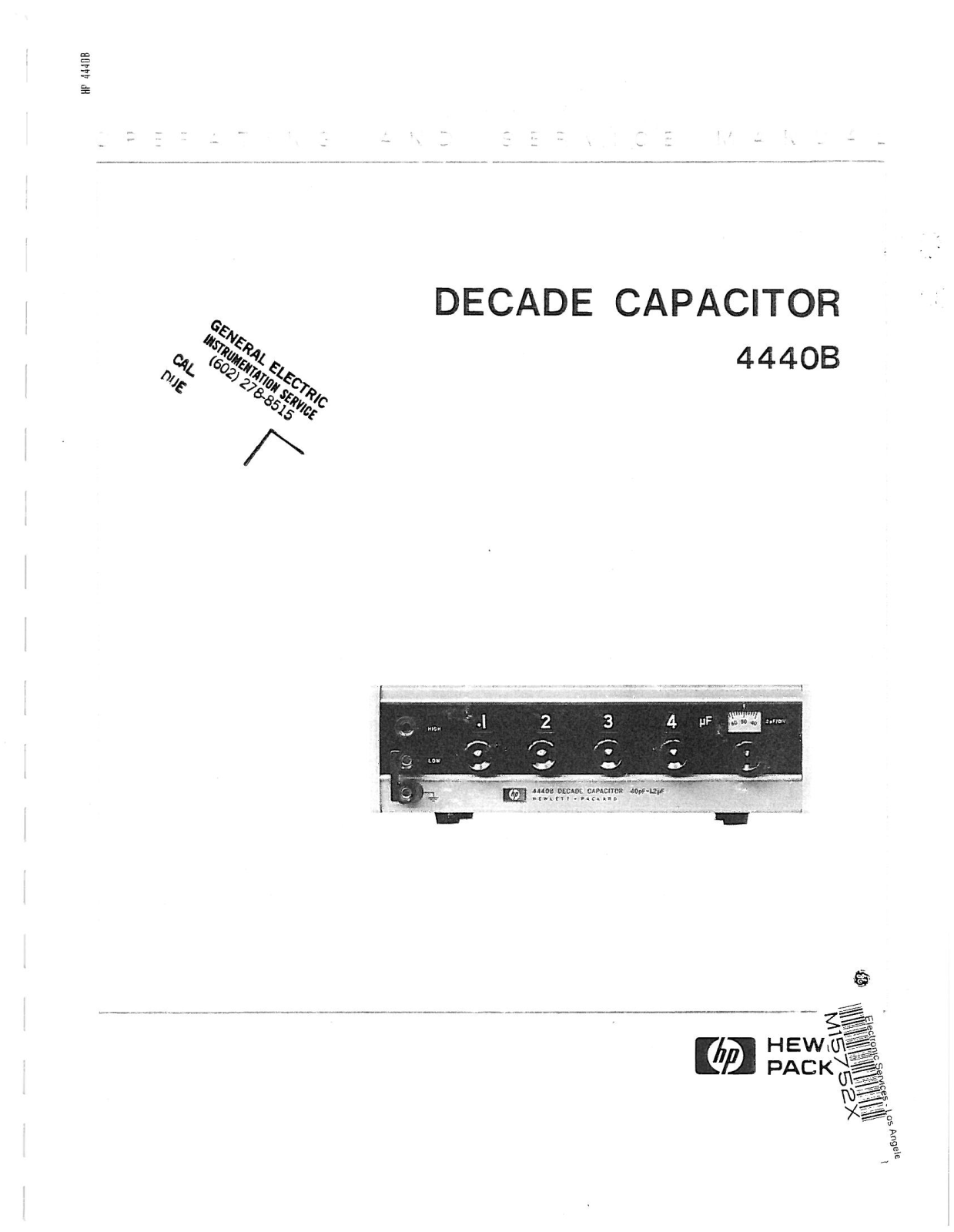 HP (Hewlett-Packard) 4440b User Manual