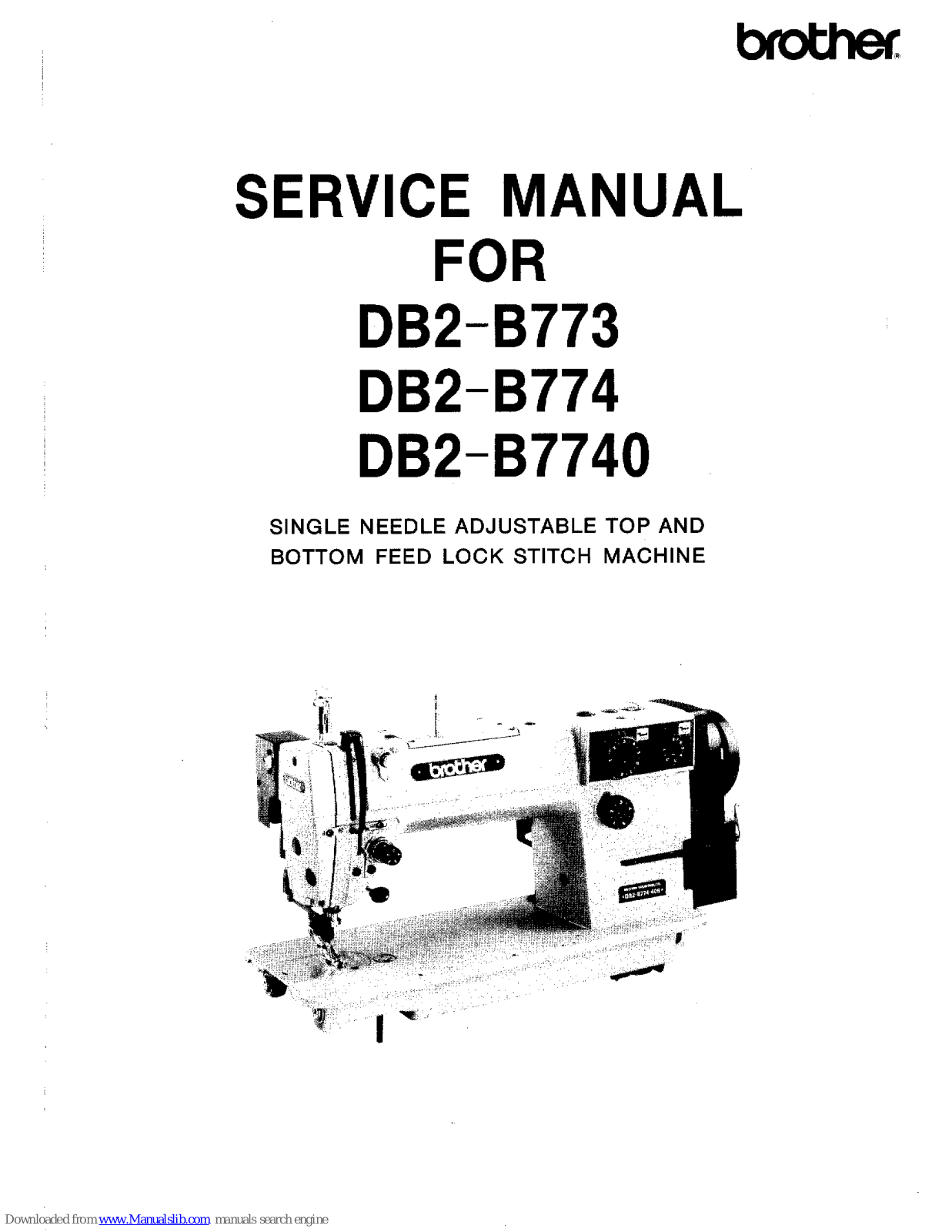 Brother DB2-B773, DB2-B774, DB2-7740 Service Manual