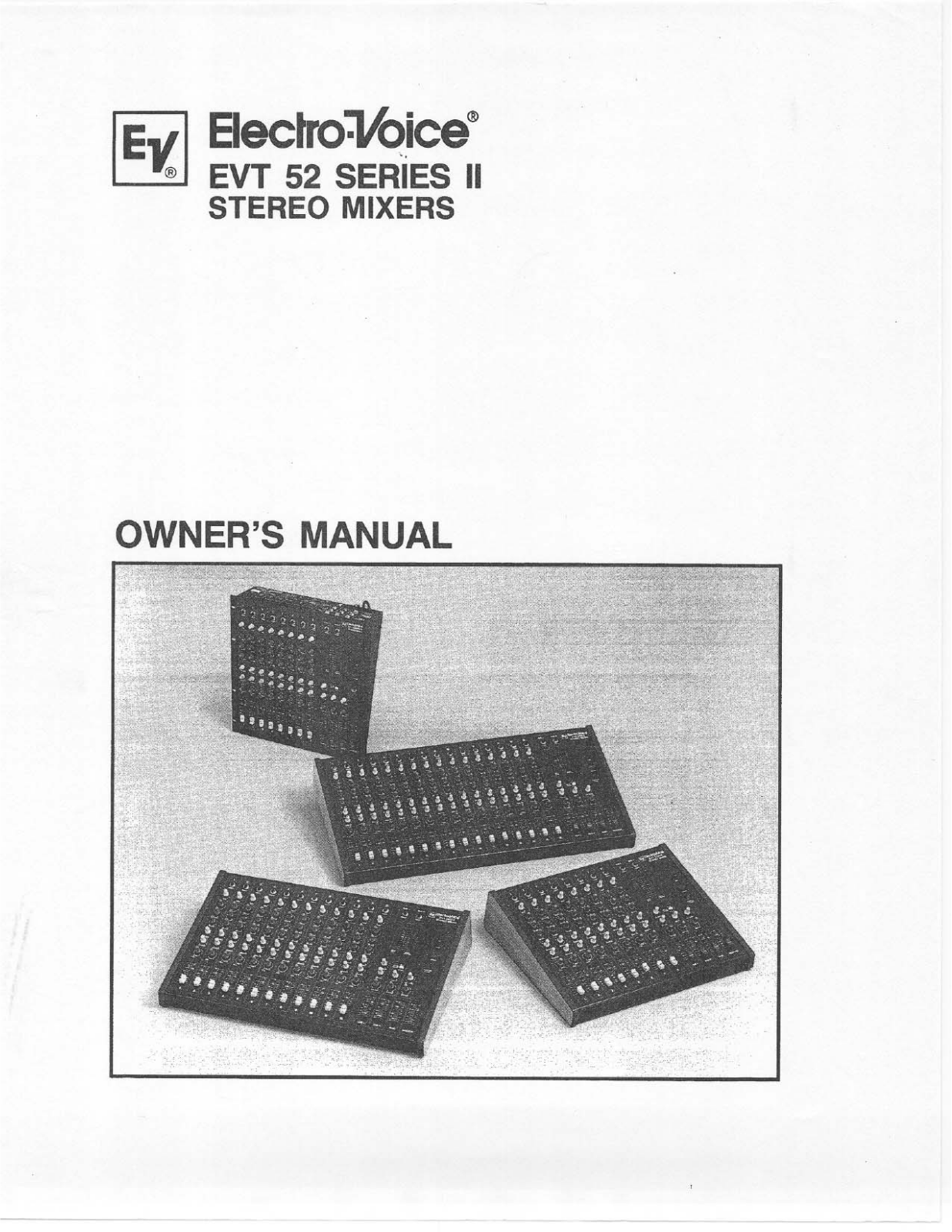 Electro-Voice EVT 52 Series II User Manual