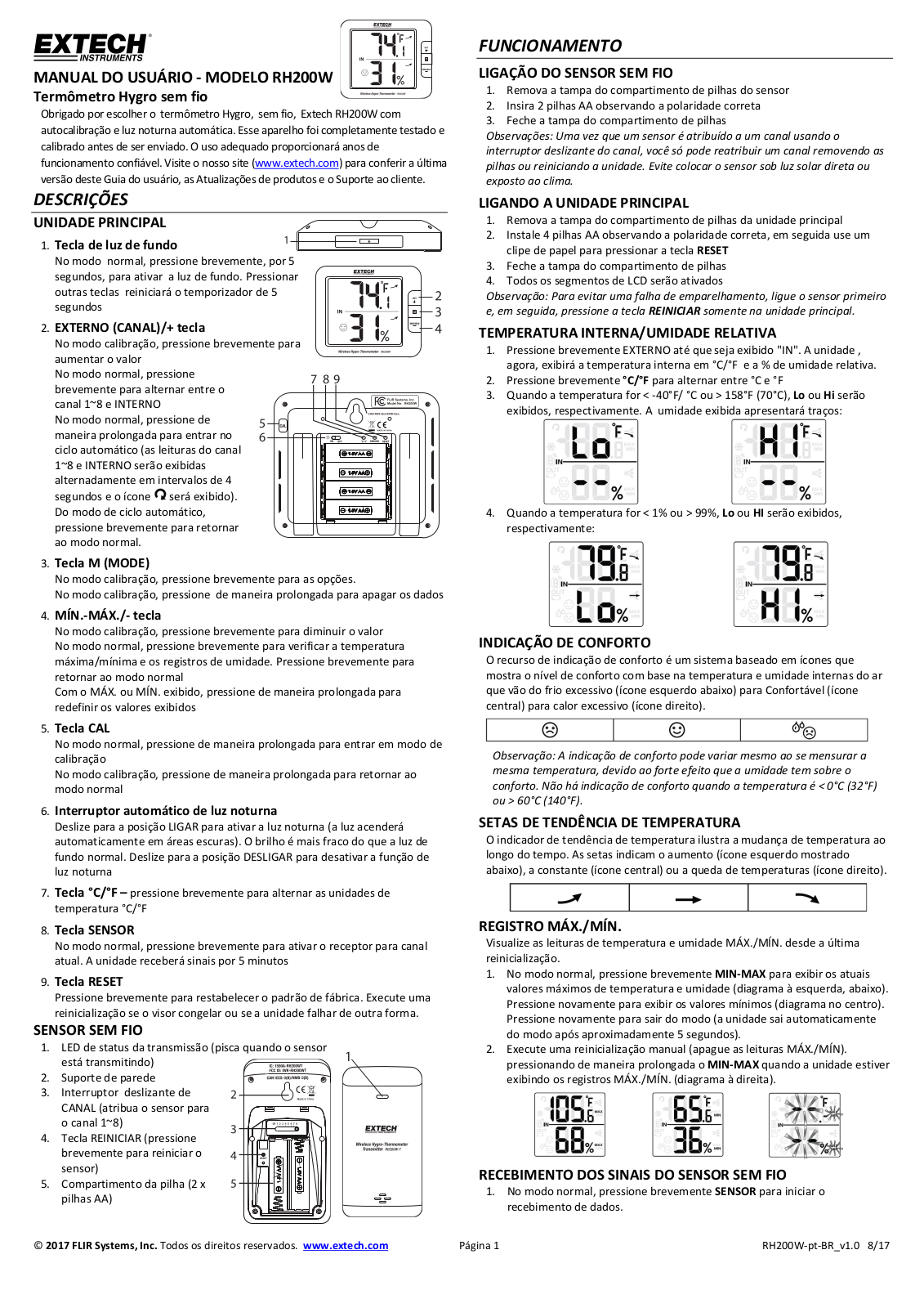 Extech RH200W User guide