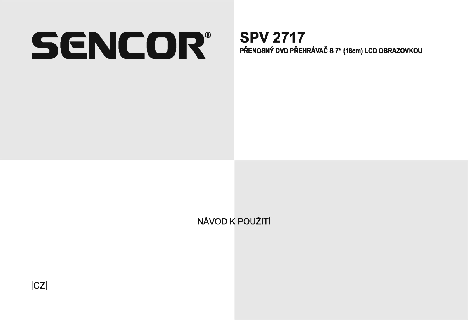 Sencor SPV 2717 User Manual