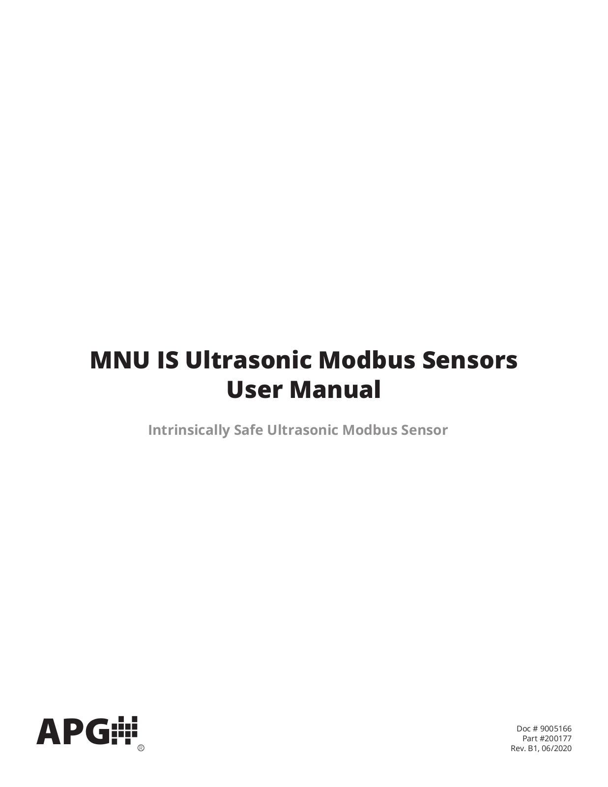APG MNU-IS User guide - ManualMachine.com