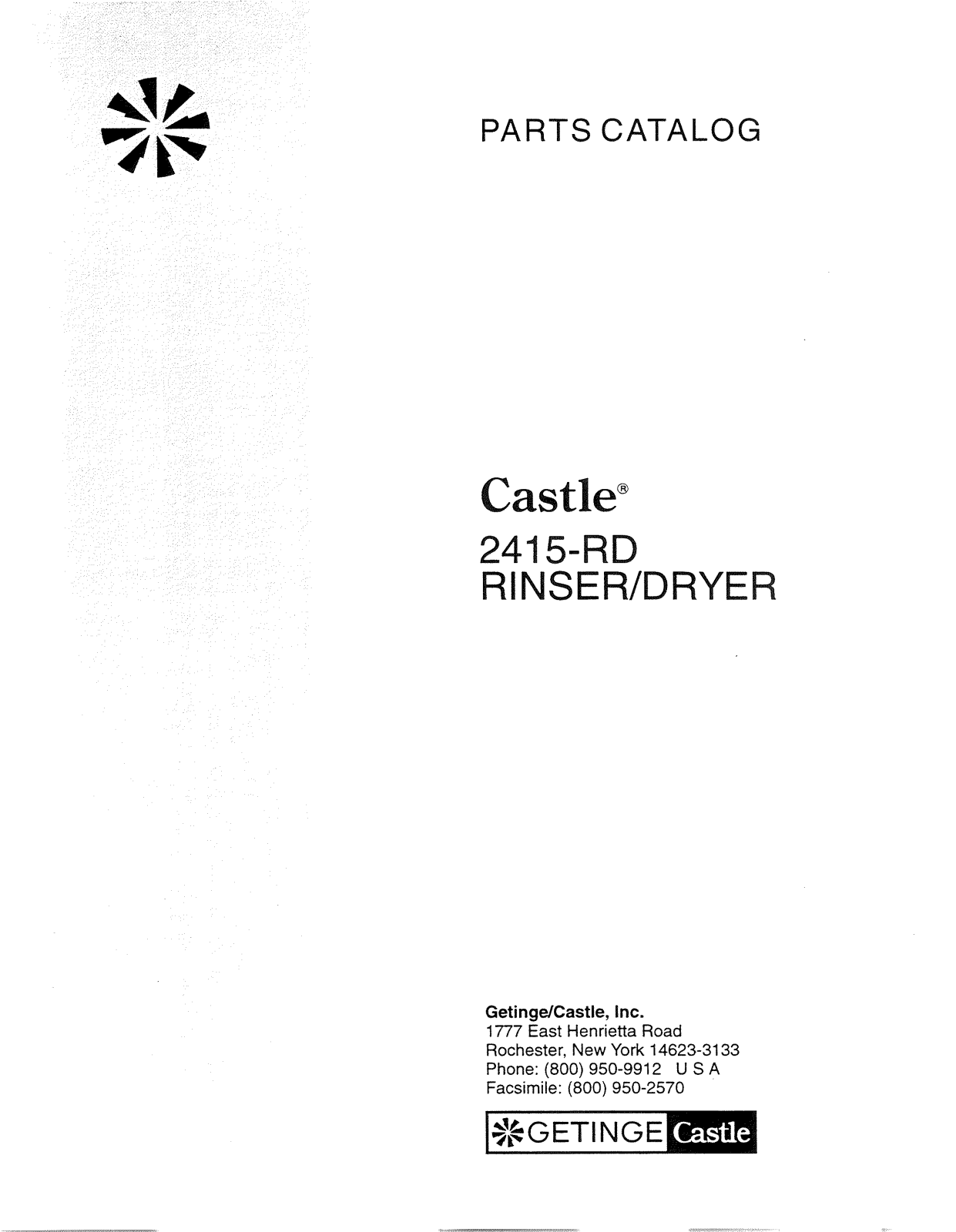 Castle 2415-RD User manual